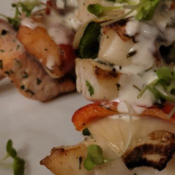 The Palms - Seafood skewers with salmon and halibut - Seafood Near Me - Fresno, California
