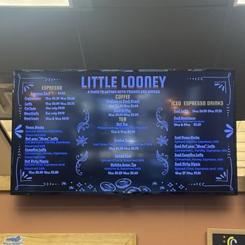 Little Looney - Menu - Coffee & Tea Near Me - Bishop, California