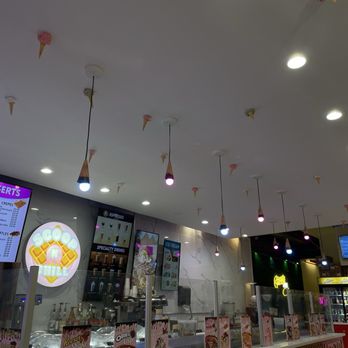Scoop N Chill - Ice cream shaped light fixtures - Gelato Near Me - Berkeley, California Scoop N Chill - Ice cream shaped light fixtures - Gelato Near Me - Berkeley, California