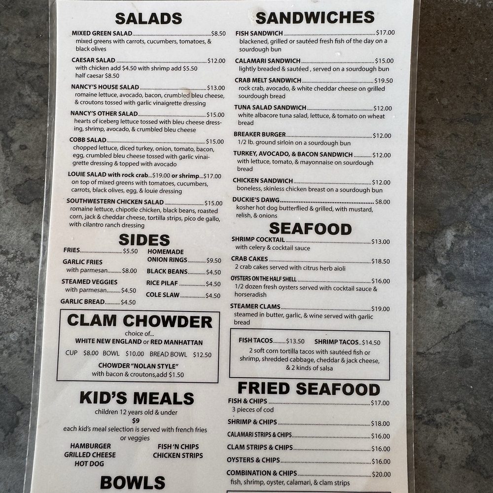 Mersea's - Menu - Bars Near Me - Avila Beach, California