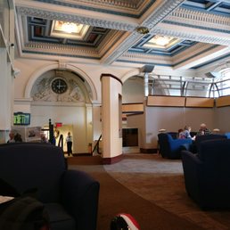 lounge area with couches and tables