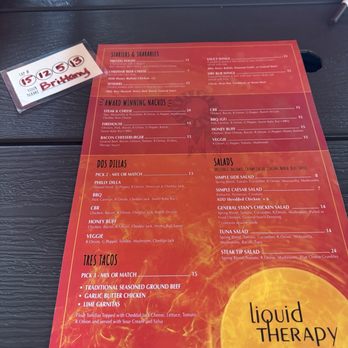 Liquid Therapy - Menu - Breweries Near Me - Nashua, New Hampshire