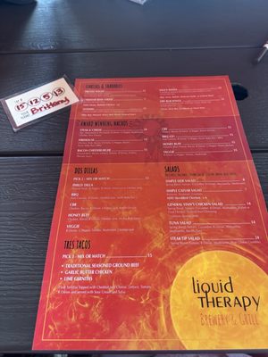 Menu photo 1 Liquid Therapy Nashua, NH