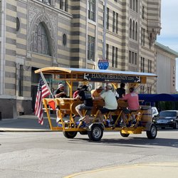 The HandleBar - The Handlebar cruising through a red light at a very busy intersection in June 2022.