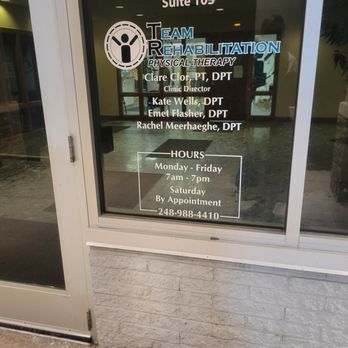 Team Rehabilitation Physical Therapy - Physical Therapy Near Me - Troy, Michigan