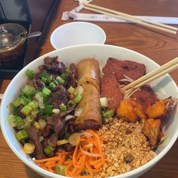BBQ Noodle Soup in Beef Broth. Your Choice of BBQ Beef or Pork or Chicken.
