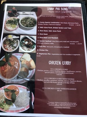 Menu photo 4 Sunny Pho Madison, WI