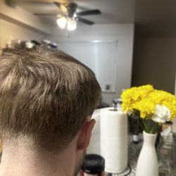 Danny's Barbershop - I don't have photos of the sides but the back was incredibly uneven I have 0 clue what the plan was here.