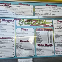 Myers Cruizzers Drive-In - Menu