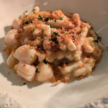 Vernick Fish - Seasonal ricotta cavatelli! Scallops were perfectly tender - Seafood Near Me - Philadelphia, Pennsylvania Vernick Fish - Seasonal ricotta cavatelli! Scallops were perfectly tender - Seafood Near Me - Philadelphia, Pennsylvania