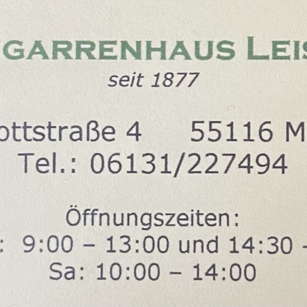 Zigarrenhaus Leist - Location, phone number and hours of operation. - Tobacco Shops Near Me - Mainz, RP Zigarrenhaus Leist - Location, phone number and hours of operation. - Tobacco Shops Near Me - Mainz, RP