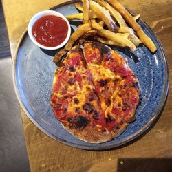 The Rec Room - Pizza and fries . KIDS MENU