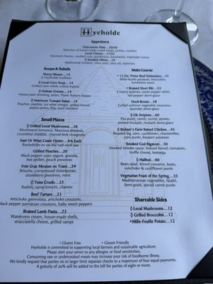 Menu photo 2 Hyeholde Restaurant Coraopolis, PA Menu photo 2 Hyeholde Restaurant Coraopolis, PA