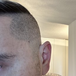 Didn't even clean up around the ears. Didn't even clean up around the ears.