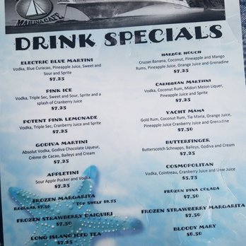 Phil's Marina Cafe - Drink Menu - Seafood Near Me - Slidell, Louisiana