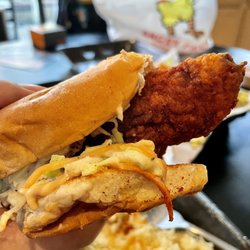 Angry Chickz - Closeup of hot chicken slider