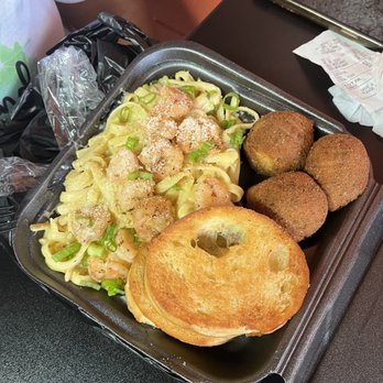 AJ’s Jazzy Grill - Stuff Shrimp with Seafood Pasta (w/o crawfish) - Seafood Near Me - New Orleans, Louisiana