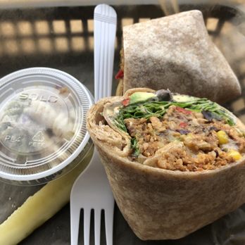 Cafe Sol - Veggie bean burger wrap - Cafes Near Me - Niantic, Connecticut