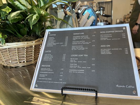 Menu photo 8 Repose Coffee Placentia, CA
