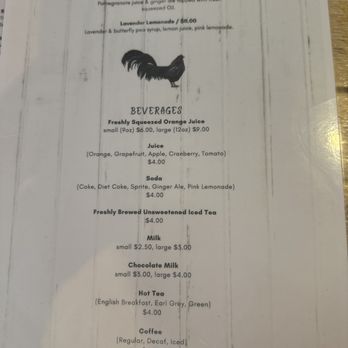 Egg - Back of bar menu - Breakfast & Brunch Near Me - Rehoboth Beach, Delaware