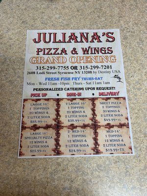 Menu photo 1 Cardano's Pizza & Wings Syracuse, NY