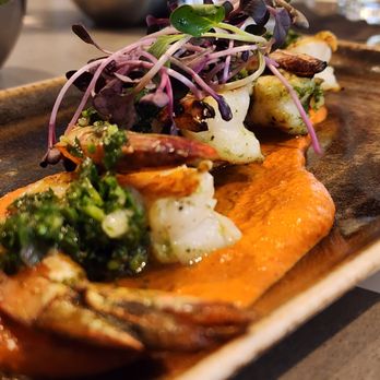 SOCIAL BIRD - Grilled wild prawns romesco. More sauce please!!!!! - Gastropubs Near Me - Lafayette, California SOCIAL BIRD - Grilled wild prawns romesco. More sauce please!!!!! - Gastropubs Near Me - Lafayette, California