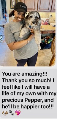 Puppy Prep Clients - 100% customer satisfaction with guaranteed results.