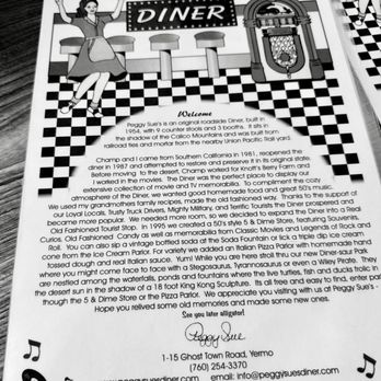 Peggy Sue's 50's Diner - 4/26/26 - Pizza Near Me - Yermo, California Peggy Sue's 50's Diner - 4/26/26 - Pizza Near Me - Yermo, California