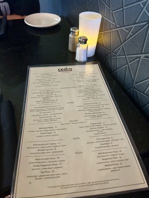 Menu photo 1 Cedro Scratch Italian & Wine Bar Austin, TX