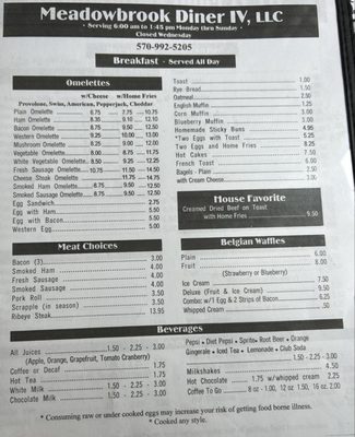Menu photo 4 Meadowbrook Diner Brodheadsville, PA Menu photo 4 Meadowbrook Diner Brodheadsville, PA