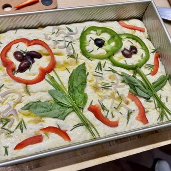Sur La Table - Bread Making Class - Focaccia Before Baking - Kitchen & Bath Near Me - Carlsbad, California