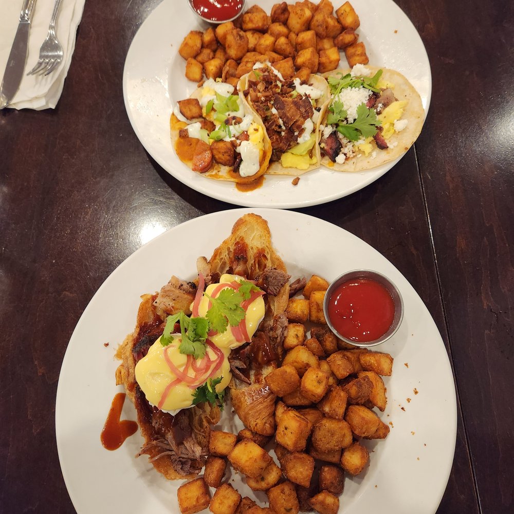 Breakfast Tacos and Beef Brisket Benny Breakfast Tacos and Beef Brisket Benny