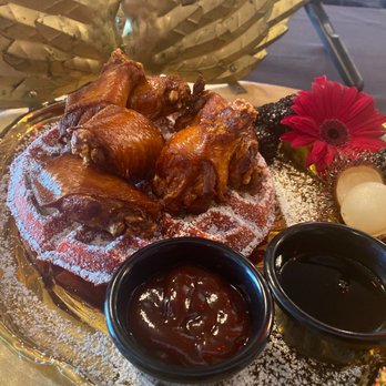 Deluxe Fun Dining - Chicken wings and red velvet waffle - Bars Near Me - Charlotte, North Carolina Deluxe Fun Dining - Chicken wings and red velvet waffle - Bars Near Me - Charlotte, North Carolina