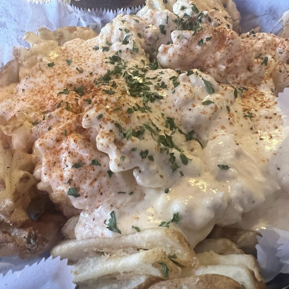 Loaded Crab Fries Loaded Crab Fries