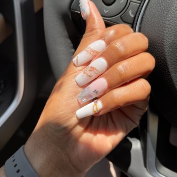 Rancho Nails & Spa - Acrylic set w/ jewels - Nail Salons Near Me - Escondido, California