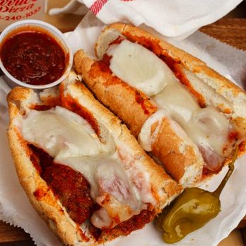 Carrico's Pizza - Meatball sub with meatballs, cheese and marinara sauce. - Pizza Near Me - Jackson, Tennessee Carrico's Pizza - Meatball sub with meatballs, cheese and marinara sauce. - Pizza Near Me - Jackson, Tennessee