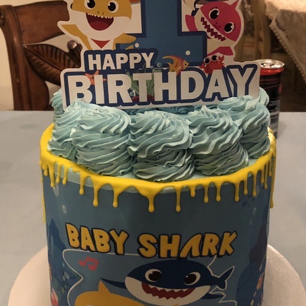 Sprinkle Me Pynk - Baby Shark 1st Birthday Cake. - Custom Cakes Near Me Sprinkle Me Pynk - Baby Shark 1st Birthday Cake. - Custom Cakes Near Me