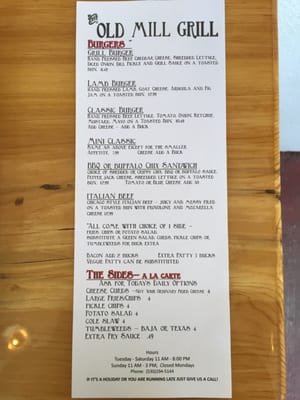 Menu photo 6 The Old Mill Grill Bieber, CA Menu photo 6 The Old Mill Grill Bieber, CA
