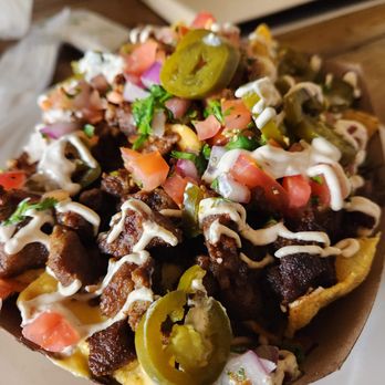 Nacho Bizness - The Bizness - regular w/ al pastor - Mexican Near Me - Monterey, California Nacho Bizness - The Bizness - regular w/ al pastor - Mexican Near Me - Monterey, California