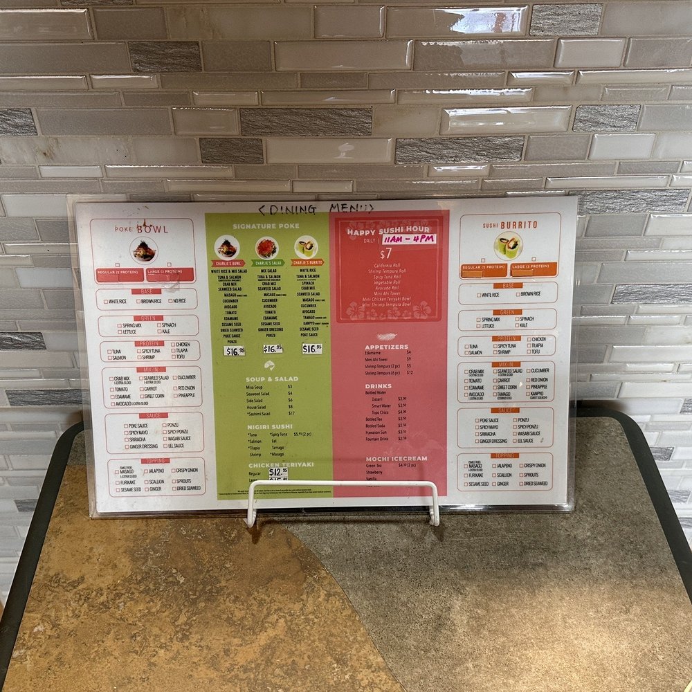 Poke Sushi Roll - Dining menu - Sushi Bars Near Me - Dallas, Texas Poke Sushi Roll - Dining menu - Sushi Bars Near Me - Dallas, Texas