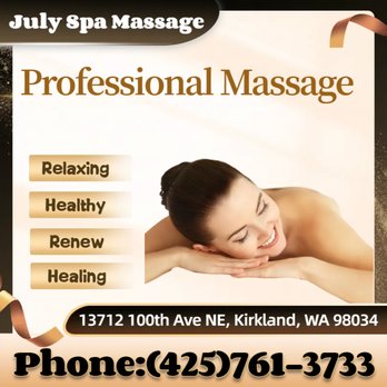 July Spa Massage - Massage Therapy Near Me - Kirkland, Washington July Spa Massage - Massage Therapy Near Me - Kirkland, Washington
