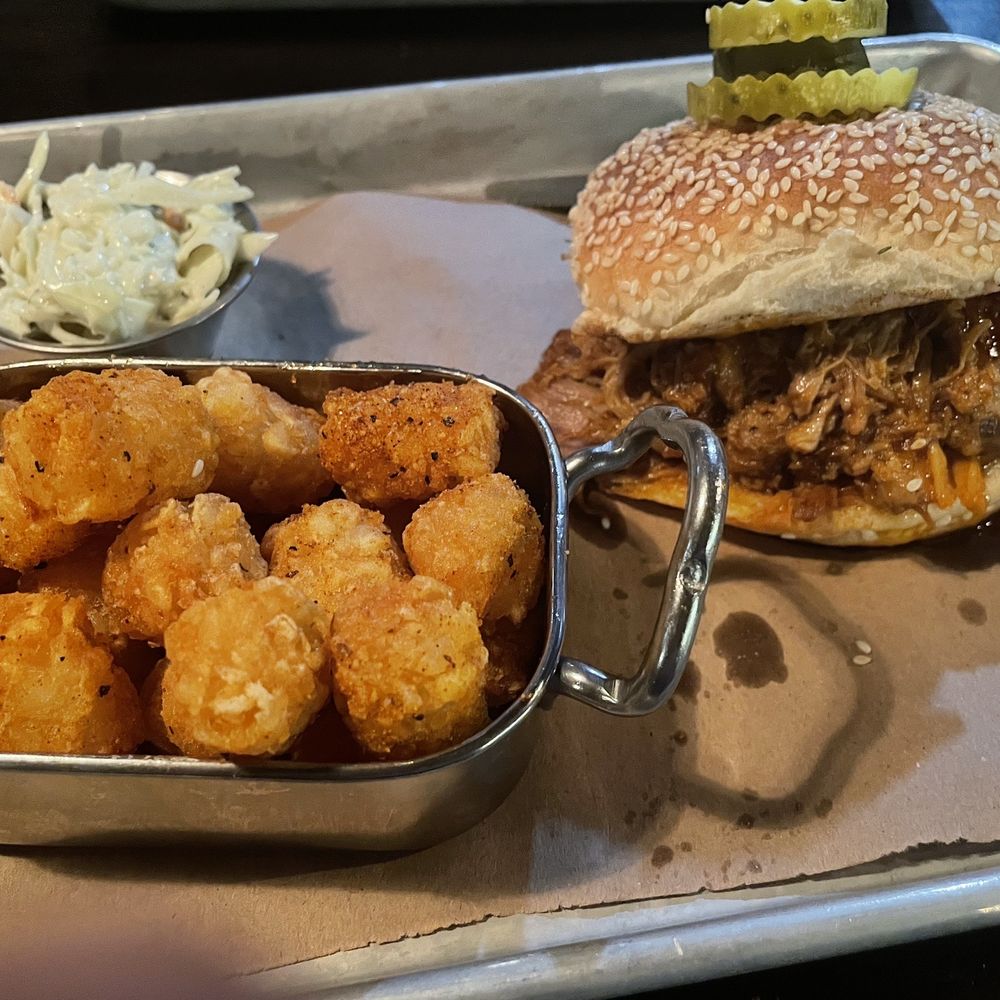 Wild Honey BBQ - Pulling pork and tater tots - Smokehouse Near Me - Atlantic City, New Jersey