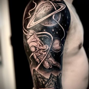 Inkeri Tattoo Studio - Astronaut tattoo on arm - Tattoo Near Me - Apache Junction, Arizona Inkeri Tattoo Studio - Astronaut tattoo on arm - Tattoo Near Me - Apache Junction, Arizona