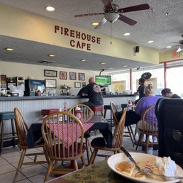 The inside of the Firehouse Cafe