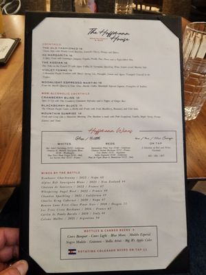 Menu photo 1 The Hoffmann House Basalt, CO