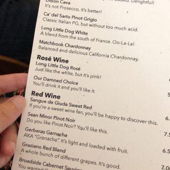 Mondo On The River - a menu for a wine tasting - Wine Bars Near Me - Appleton, Wisconsin