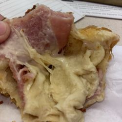 I thought it was cheese in the middle but it was raw croissant dough