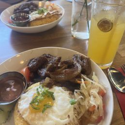 Pork Tocino rice bowl & House Tepache Pork Tocino rice bowl & House Tepache