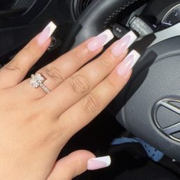 French tip GelX nails French tip GelX nails