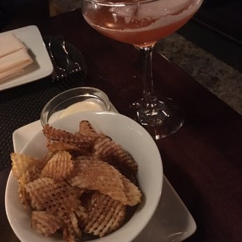 Jack Rose Dining Saloon - Chips & dip.   Flying solo drink - American Near Me - Washington, DC, District of Columbia